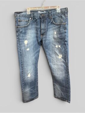 Wrangler Slim-fit Distressed Jeans, 36x32